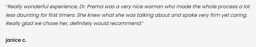 Testimonials of The OB-Gyn & Incontinence Center in Arcadia, CA Testimonials of The OB-Gyn & Incontinence Center in Arcadia, CA