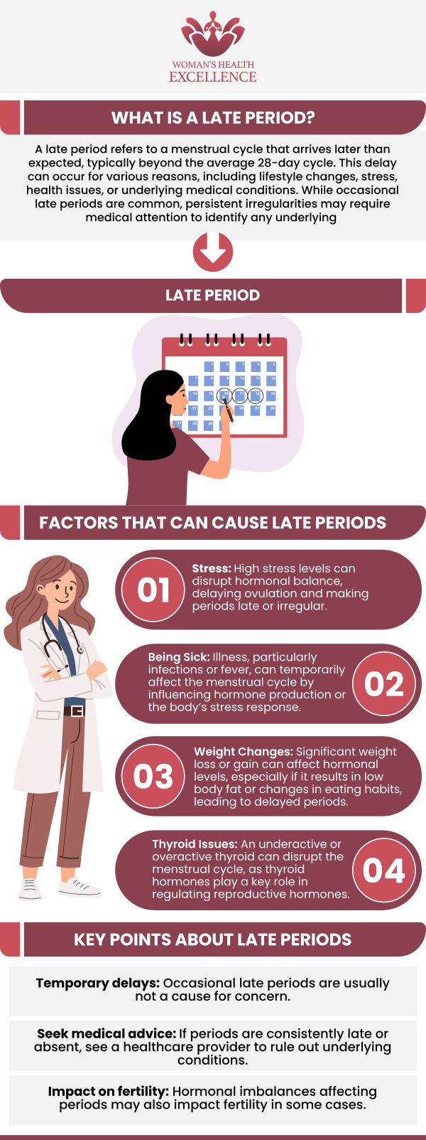 A 3-day late period with a negative pregnancy test can be confusing and stressful. While pregnancy is often the first concern, other factors like stress, hormonal imbalances, thyroid issues, or changes in routine can also delay your cycle. At The OB-Gyn & Incontinence Center, Dr. Prema Kothandaraman takes a comprehensive approach to uncover the cause. She provides compassionate, personalized care to help you understand what’s happening with your body. Our clinics are located in Arcadia, CA, and Glendale, CA. For more information, contact us today or book an appointment online. A 3-day late period with a negative pregnancy test can be confusing and stressful. While pregnancy is often the first concern, other factors like stress, hormonal imbalances, thyroid issues, or changes in routine can also delay your cycle. At The OB-Gyn & Incontinence Center, Dr. Prema Kothandaraman takes a comprehensive approach to uncover the cause. She provides compassionate, personalized care to help you understand what’s happening with your body. Our clinics are located in Arcadia, CA, and Glendale, CA. For more information, contact us today or book an appointment online.
